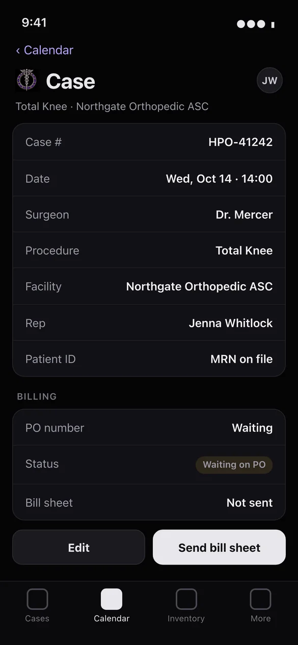 Sample app case
